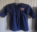 Children's Blue Heart Patch Button-Up Coat – Size 3X, Cozy Outerwear