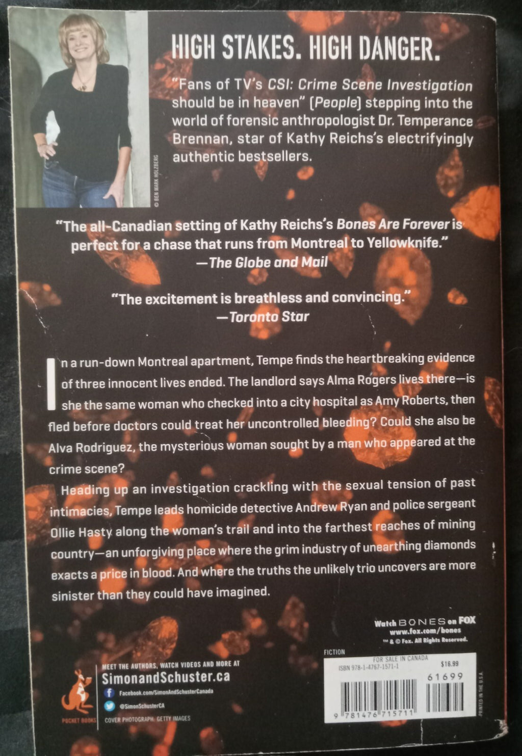 Bones Are Forever by Kathy Reichs – Temperance Brennan Novel PB