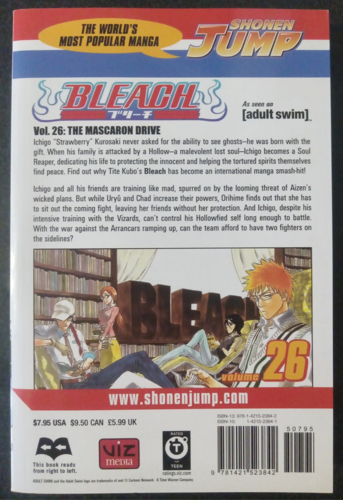 Bleach Vol 26 by Tite Kubo – Viz Mar 2009 Manga PB VG+