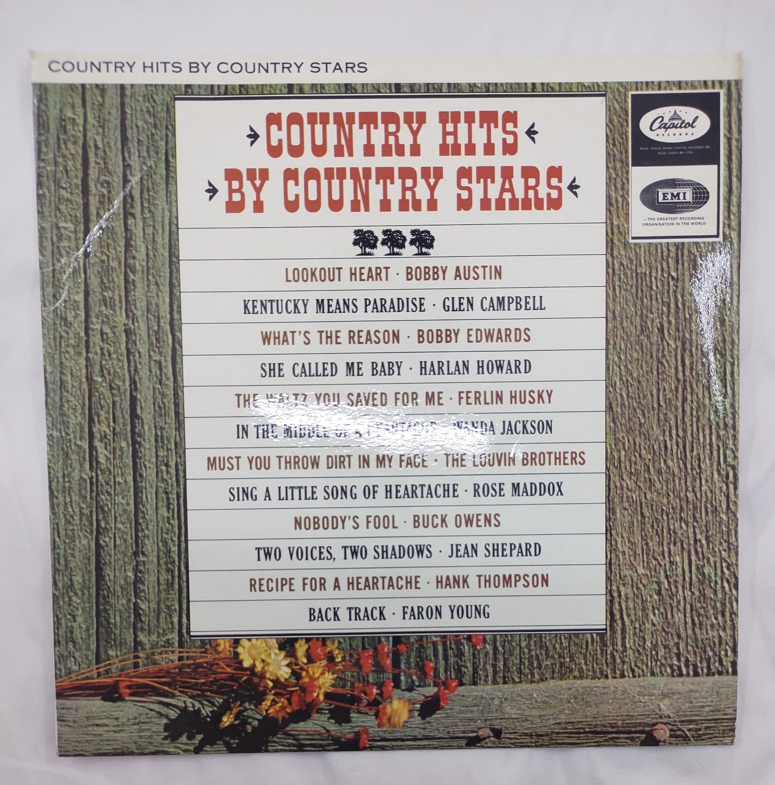 Country Hits by Country Stars LP 1963 Capitol ST-1912 Stereo
