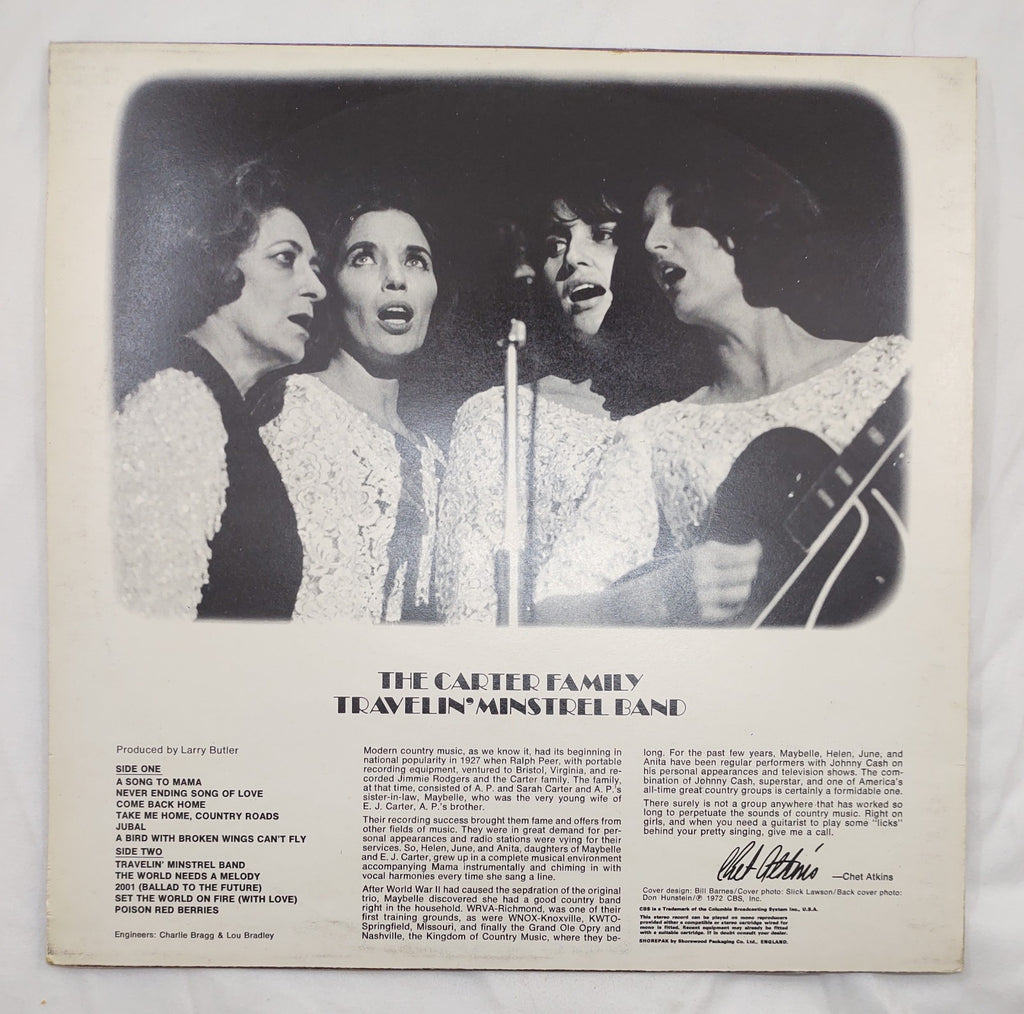 Carter Family – Travelin’ Minstrel Band LP 1972 CBS UK Press