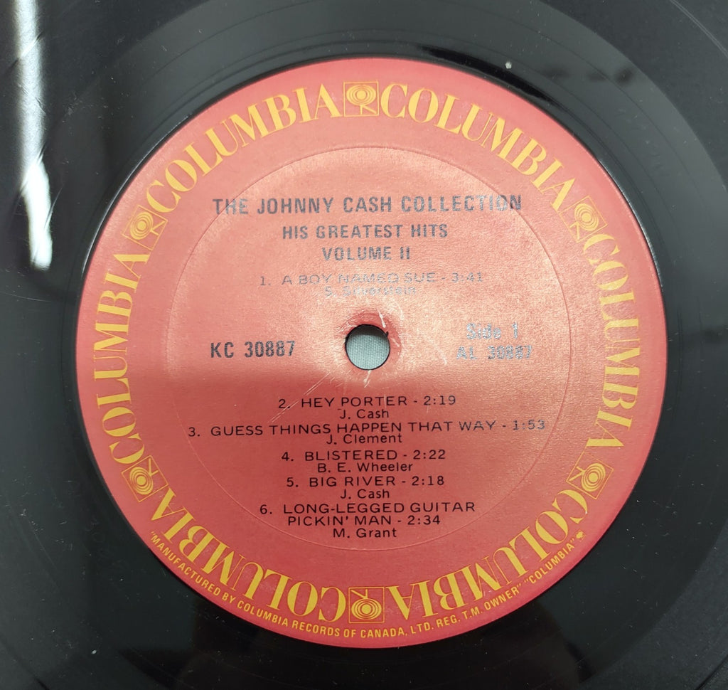 Johnny Cash – His Greatest Hits Vol II LP 1971 Columbia KC-30887 Country VG
