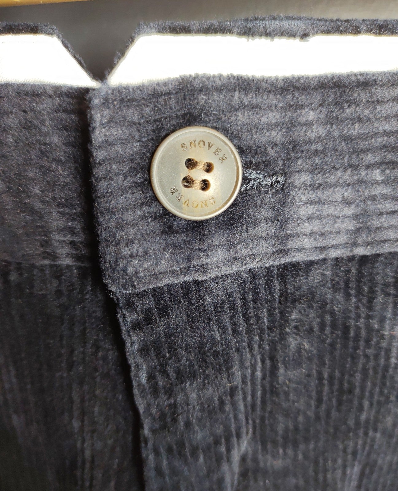 Snover Navy Corduroy Chino Pants Men's Size 44 Soft Thick Durable