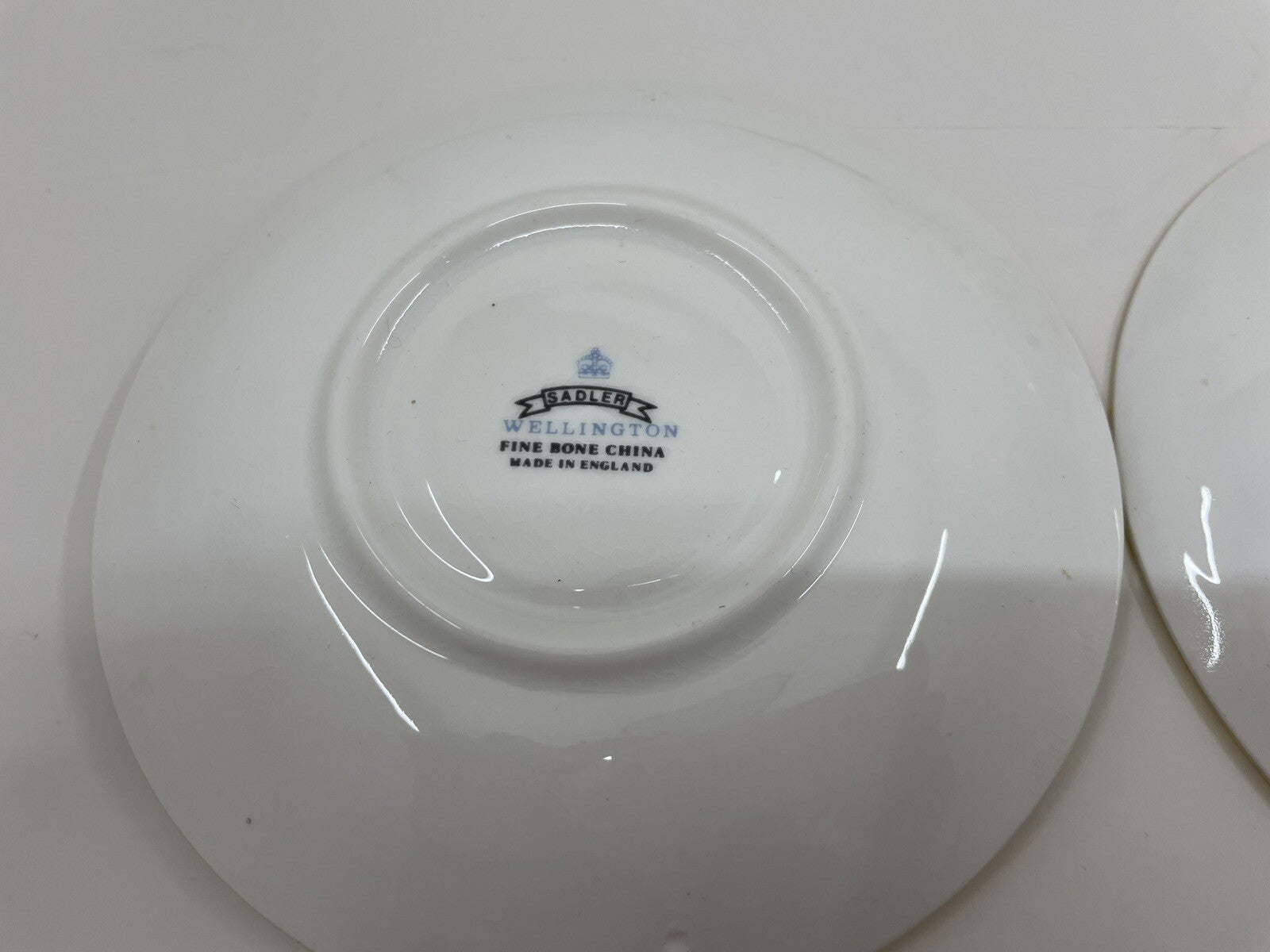 Sadler Wellington Bone China Poinsettia Tea Cups & Saucers Set of 2 Holiday