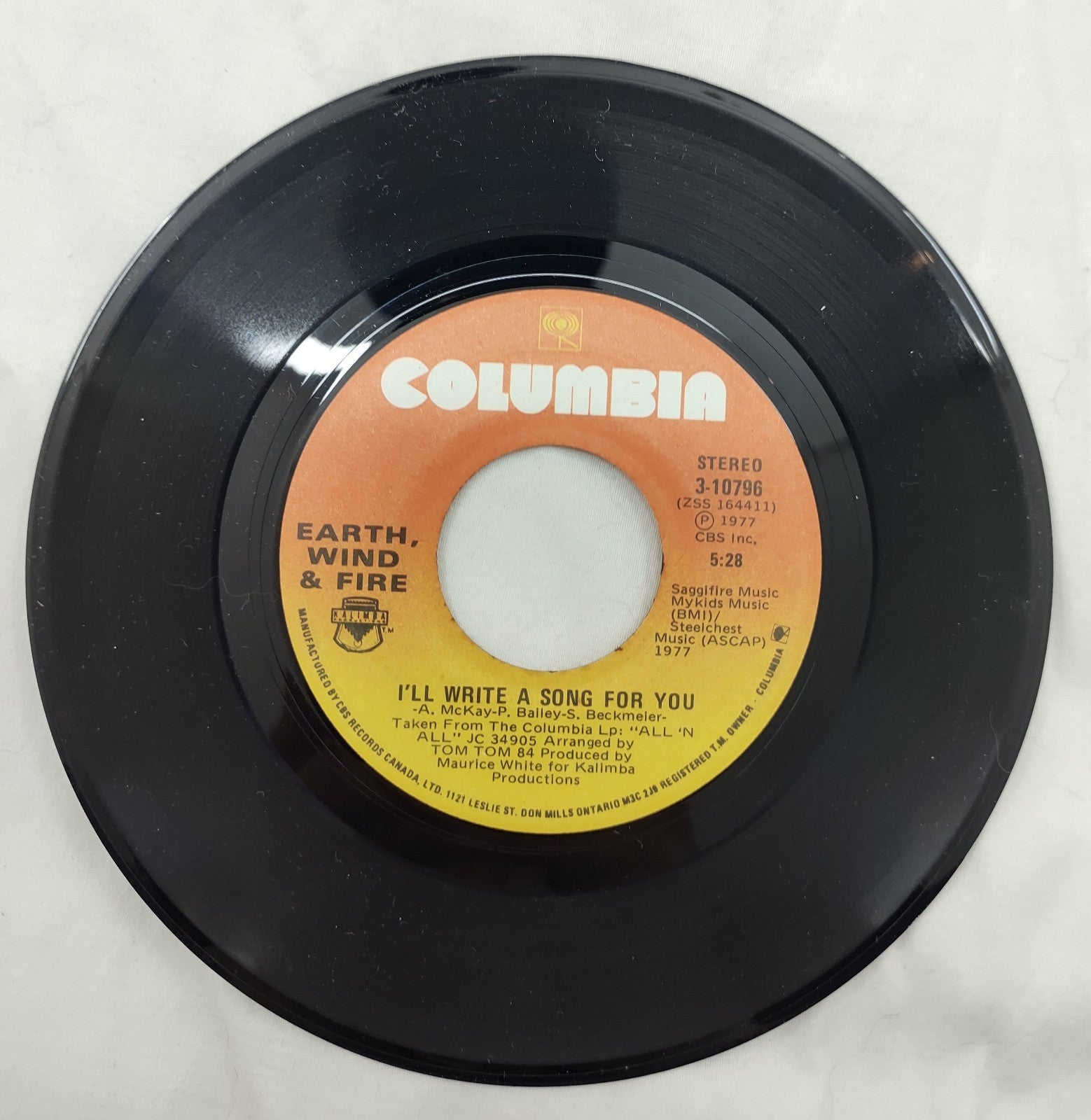 Earth, Wind & Fire: I'll Write a Song for You (7" Vinyl) 3-10796, ZSS 164411