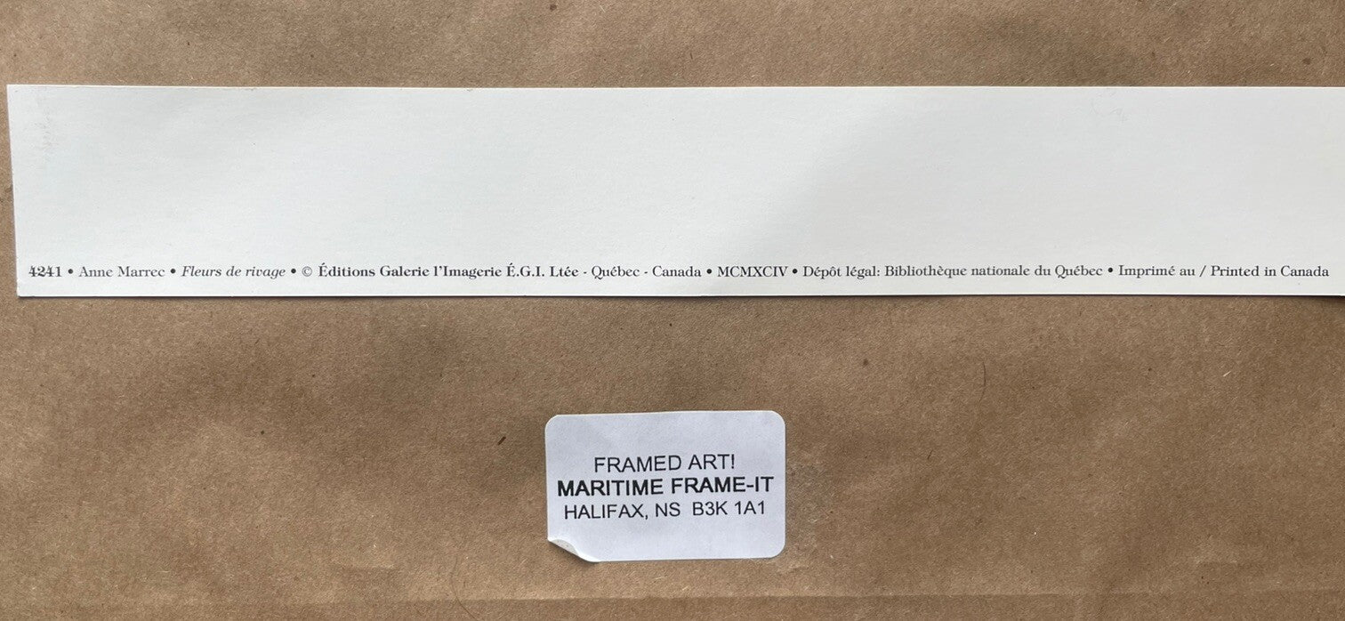 Vintage Pastel Floral Print – Framed, Soft Hues, Timeless Artwork