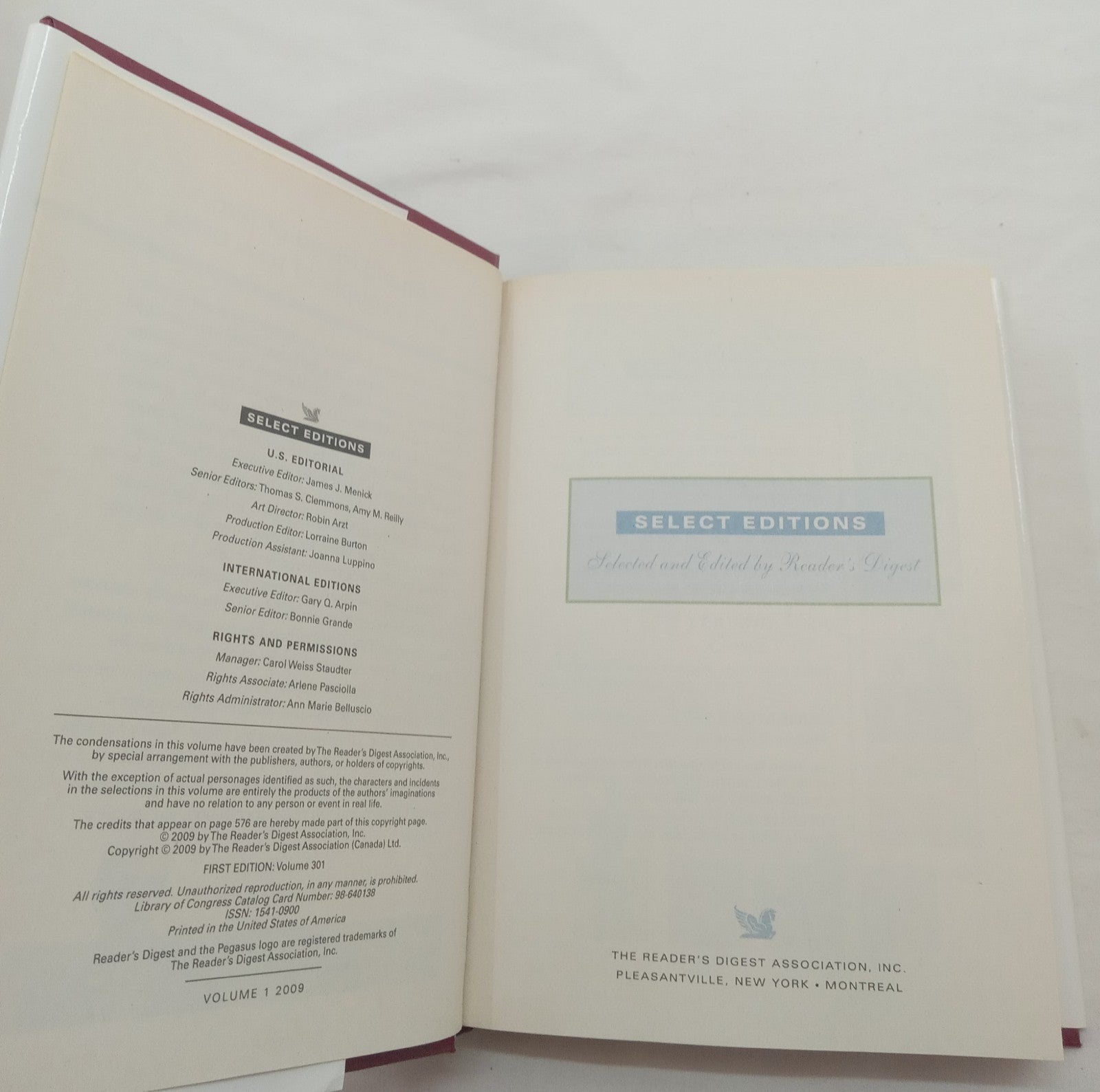 RD Sel Ed 1st Ed HC w/DJ Vol 1 2009 | Vtg NM Condensed Anthology Bestseller