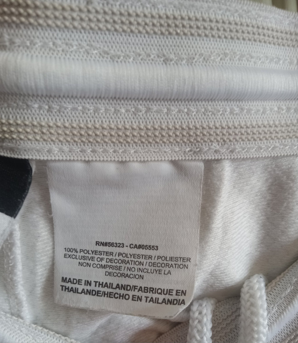 Nike Dri-Fit White Black Running Training Gym Shorts Athletic Women’s Size L