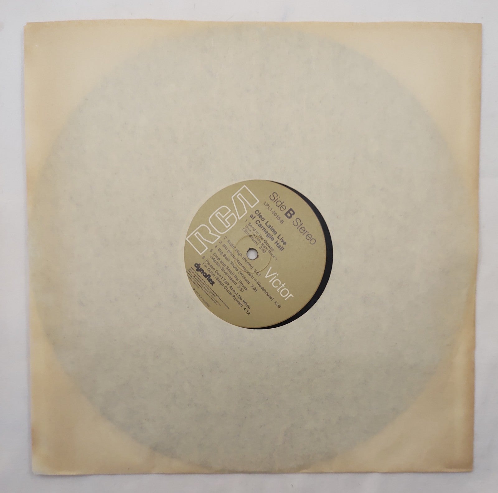 Cleo Laine - Live at Carnegie Hall LP RCA LPL1-5015 Canada Dynaflex 1974