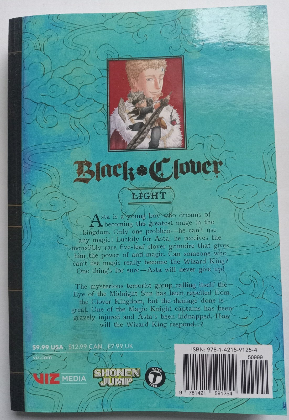 Black Clover Vol. 5: Light Manga Comic Book by Yūki Tabata (VG+) English