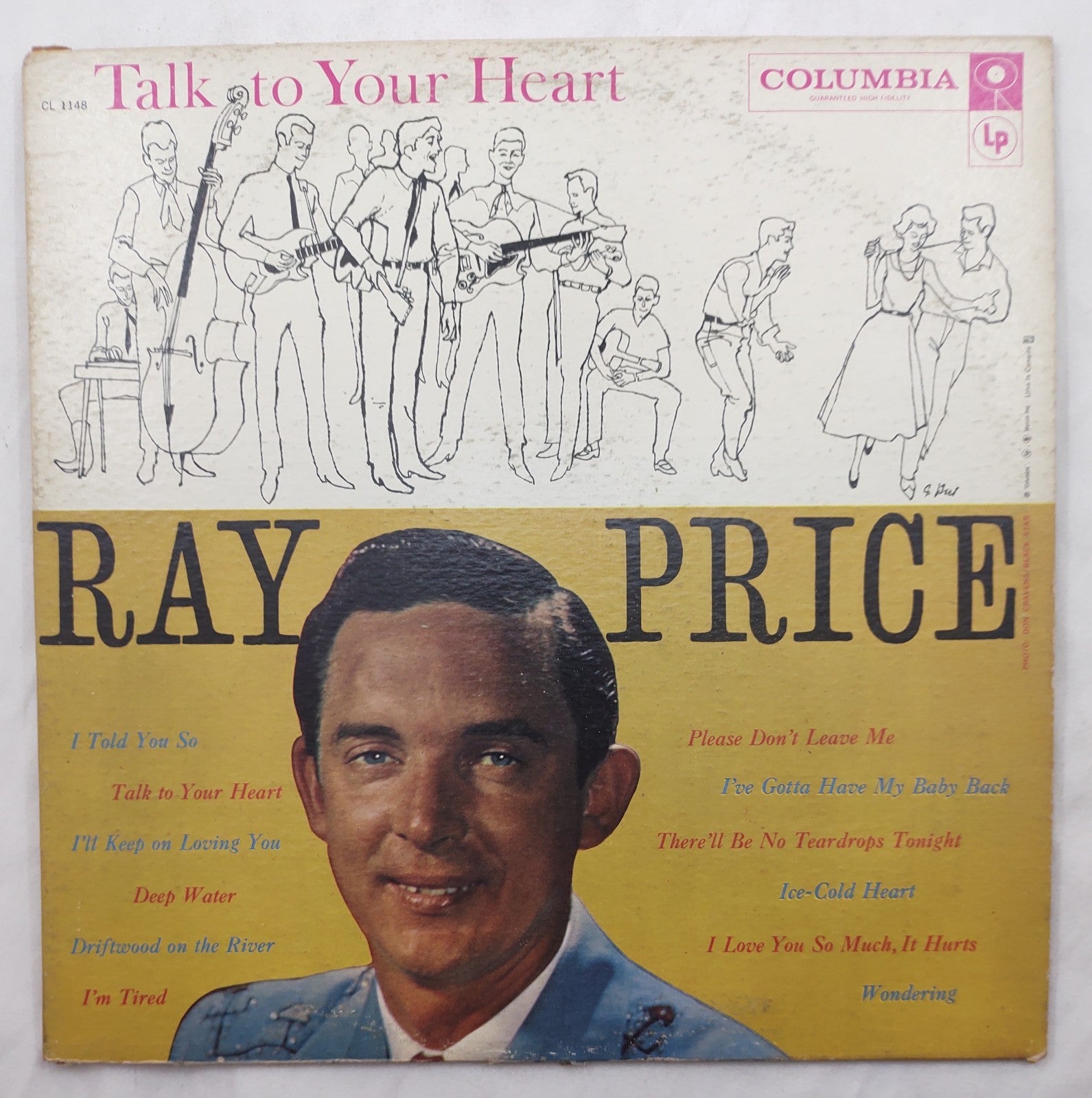 Ray Price Talk To Your Heart LP Columbia CL-1148 Canada Mono 1958 Country Vinyl