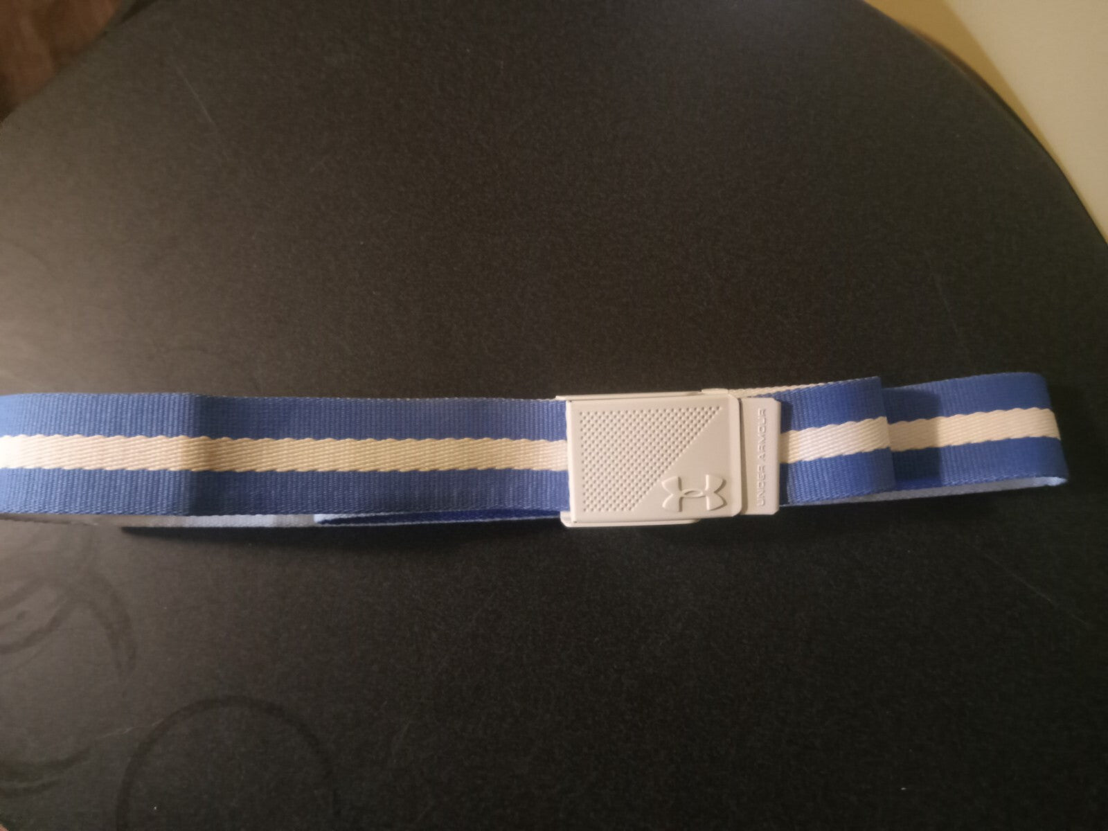 Under Armour Adjustable Baseball Belt Blue White Sports Athletic Gear Unisex Fit