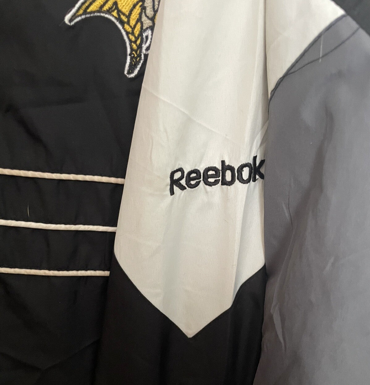 Reebok NFL Vikings Windbreaker XXL Men’s Jacket Purple Lightweight Team