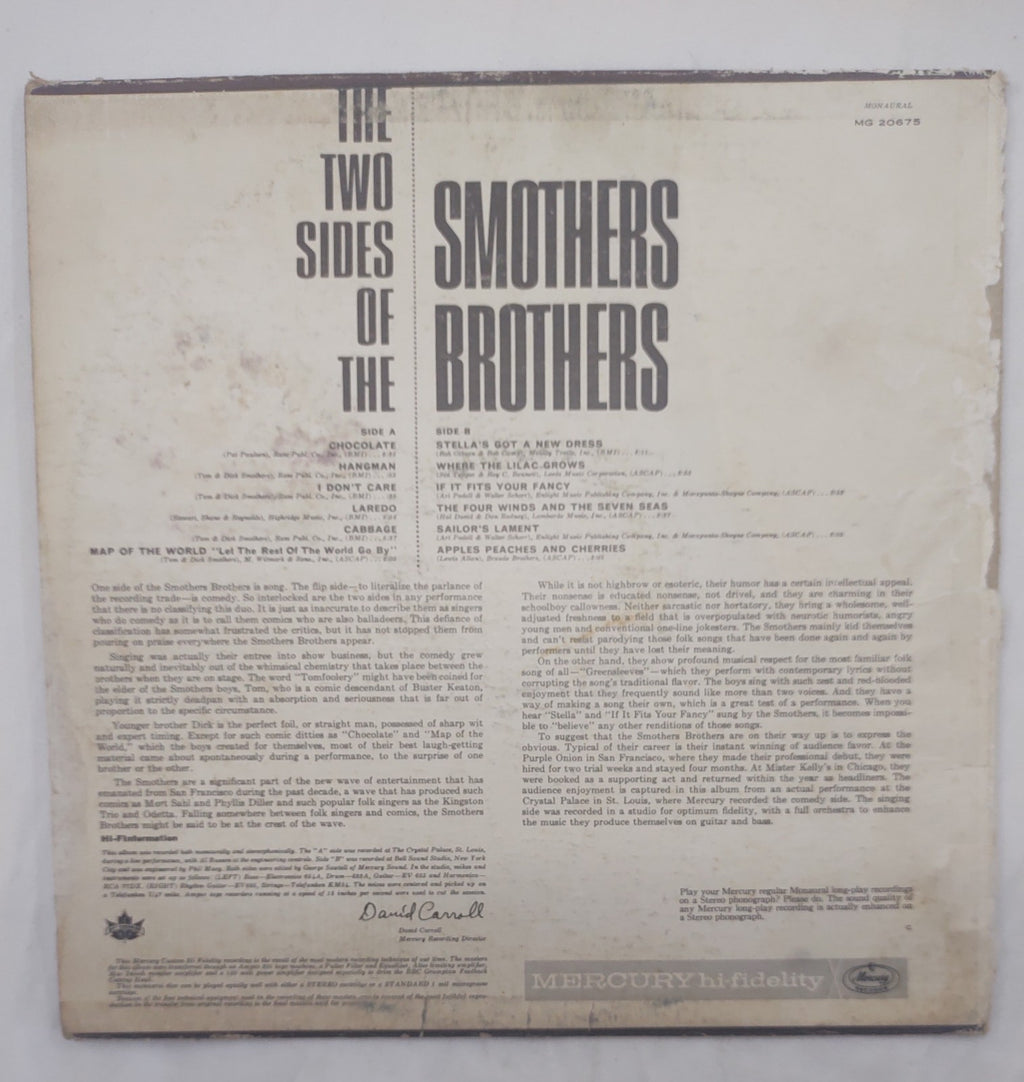 The Smothers Brothers – The Two Sides Of Mercury MG-20675 Mono Comedy LP