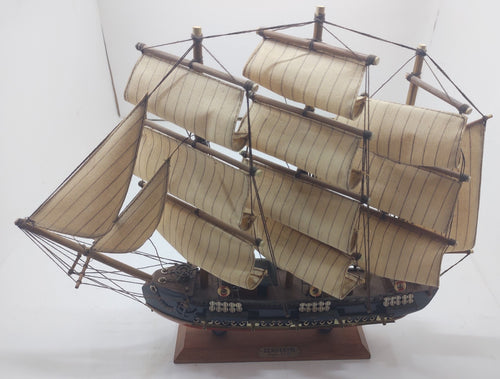 Bergantin Siglo XVIII Wooden Model Ship 18th Century Brigantine Nautical Decor
