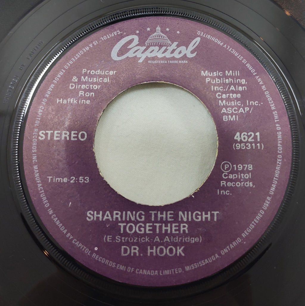 Dr Hook "Sharing the Night Together" 1978 Canada Capitol 4621 7" Vinyl 45 RPM