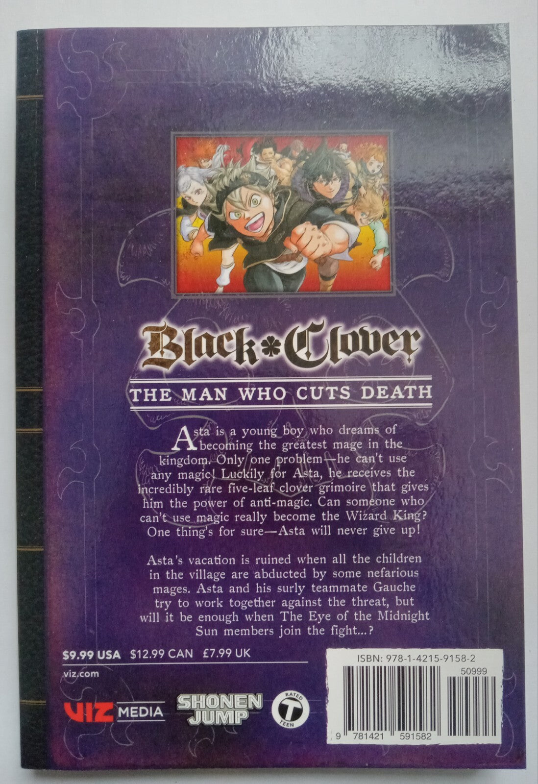 Black Clover Vol. 6: The Man Who Cuts Death Manga Comic Book by Yūki Tabata VG+