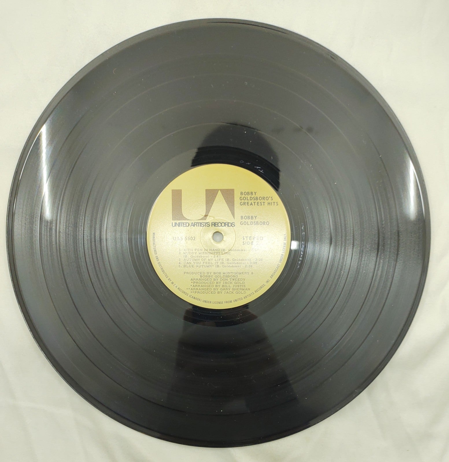 Bobby Goldsboro – Greatest Hits LP 1970 United Artists UAS-5502 VG