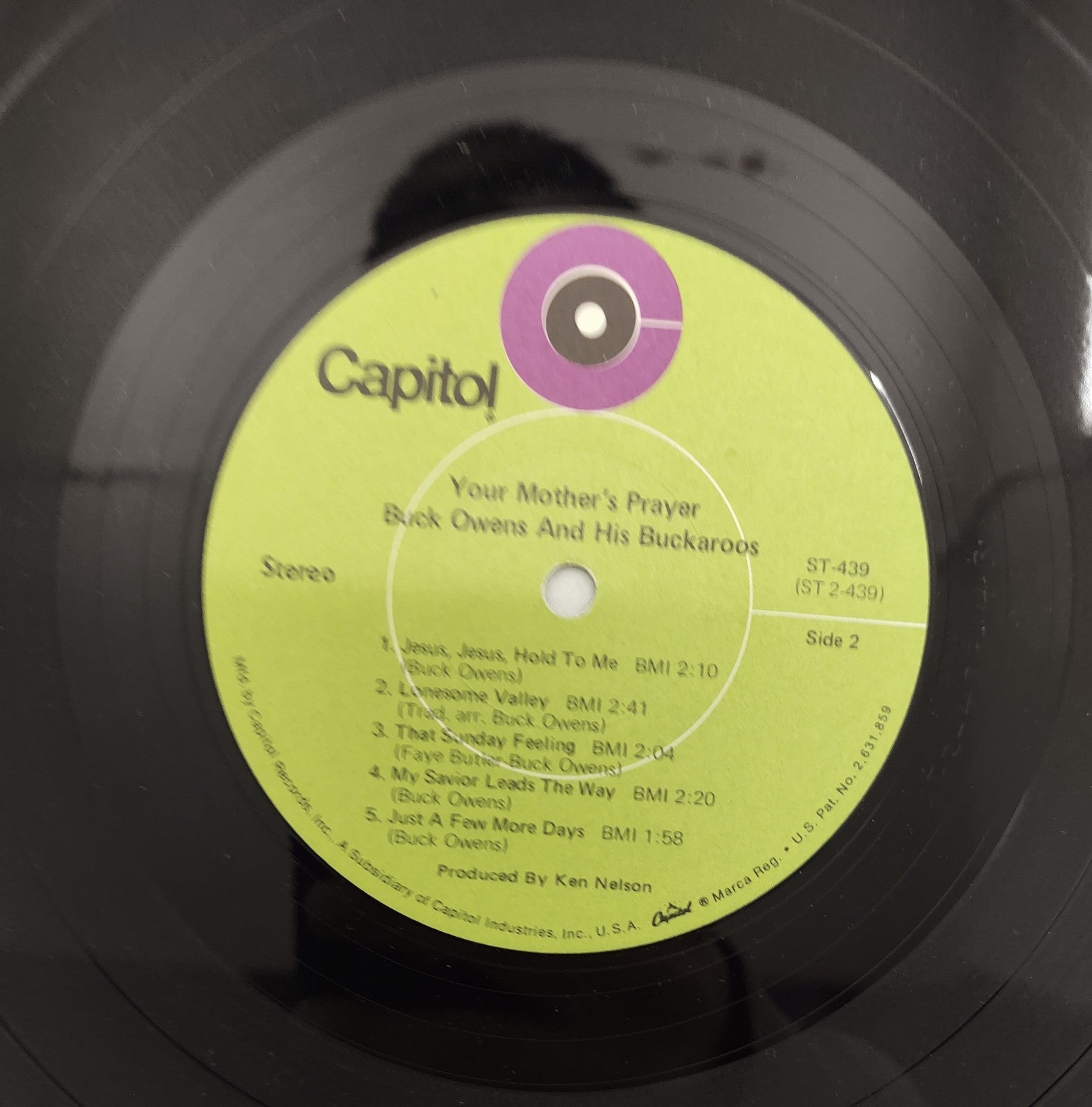 Buck Owens - Your Mother’s Prayer LP Capitol ST-439 USA Stereo Gospel/Country