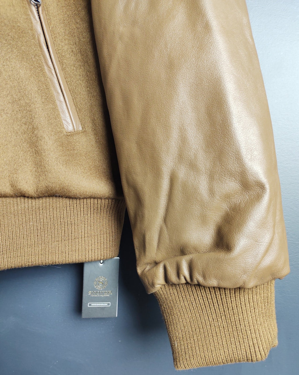 SNOVER Men’s Brown Bomber Jacket Size XL – Signature Premium Outerwear NWT