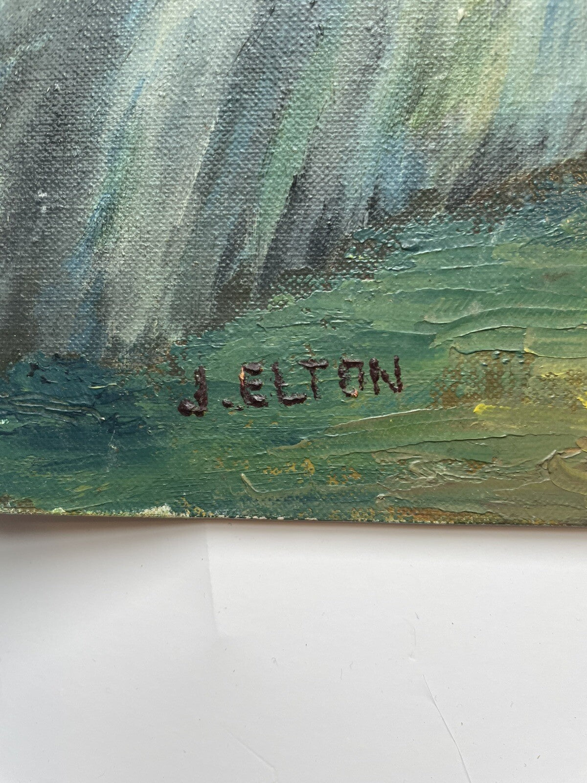 Vintage 1961 Oil Painting – Cape Breton Autumn Scene – Nova Scotia Art