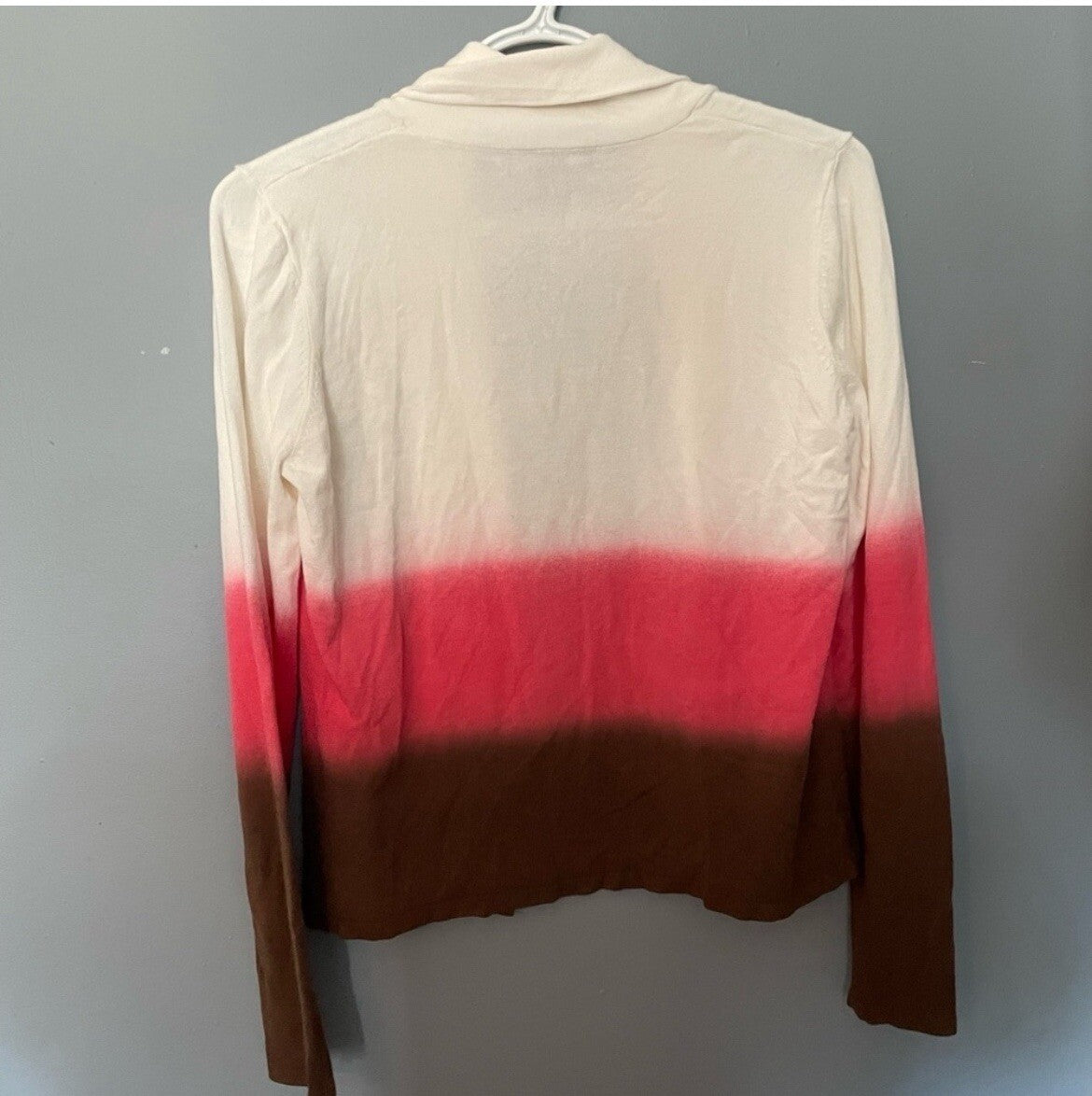 INC Ombre Cardigan Size M Lightweight Long Sleeve Drape Office Casual