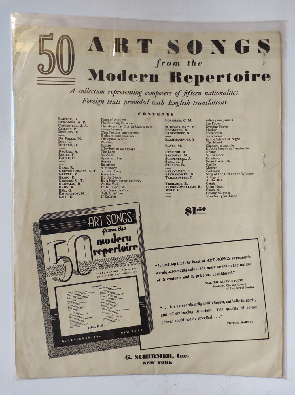 To One Who Passed Whistling Through the Night – C. Armstrong Gibbs Song