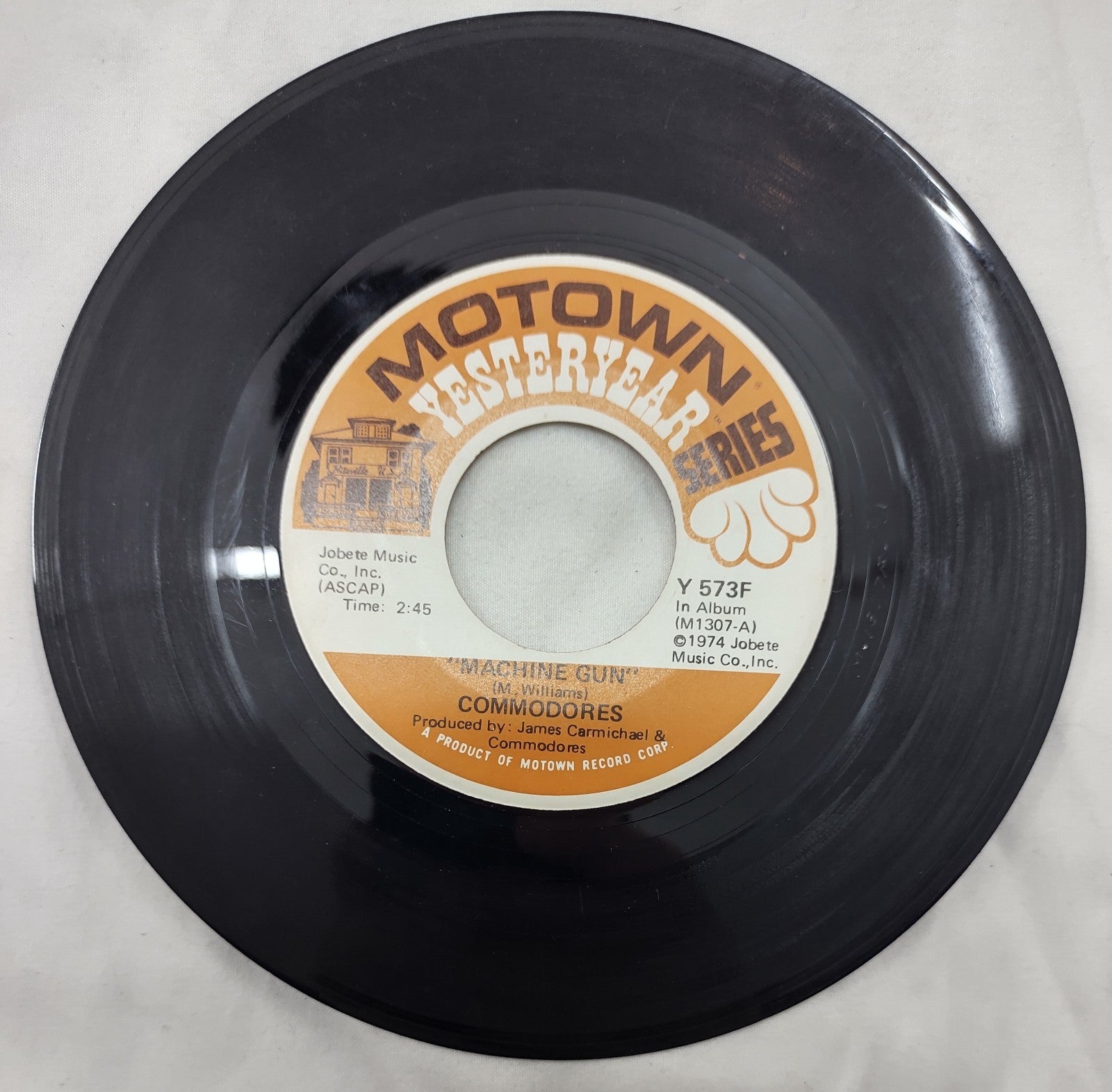 Commodores – I Feel Sanctified 7” Motown Y 573F Canada 1974