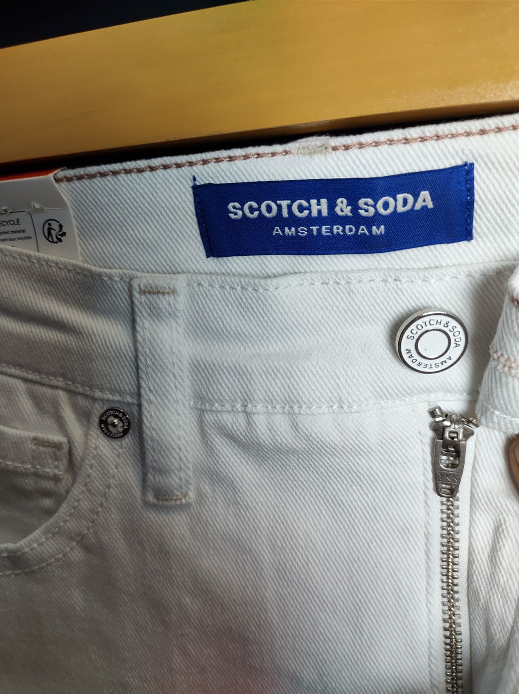 Scotch & Soda White High Rise Slim Jeans NWT Women’s Designer Denim