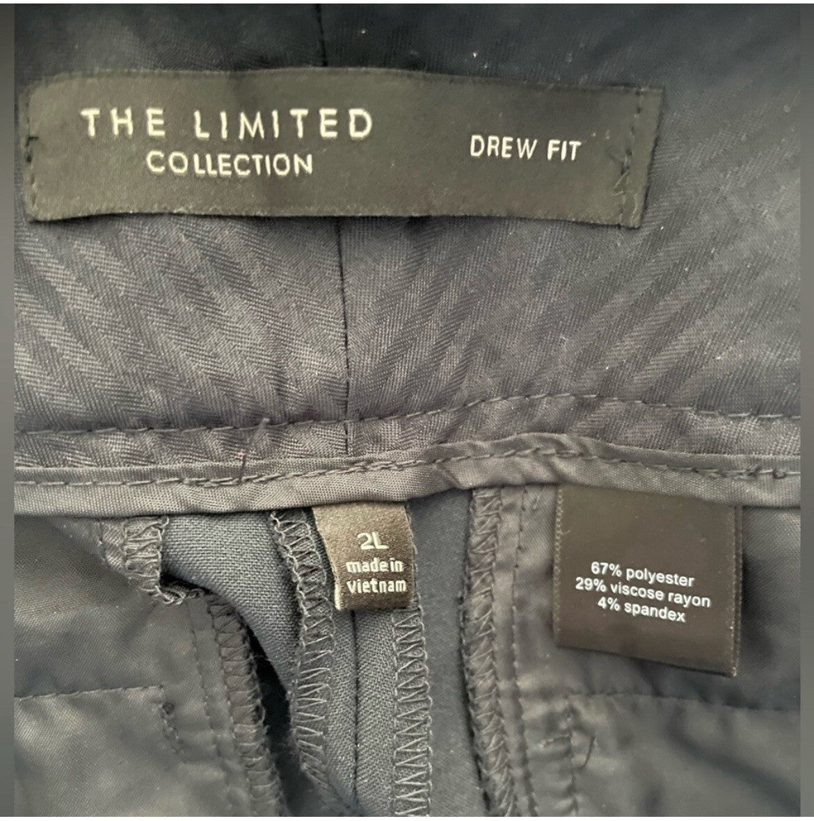 The Limited Drew Fit Navy Women's Tailored Pants Size 2 Office Dress