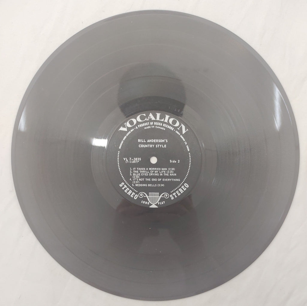 Bill Anderson – Country Style Vocalion Stereo LP VL-7-3835 Country