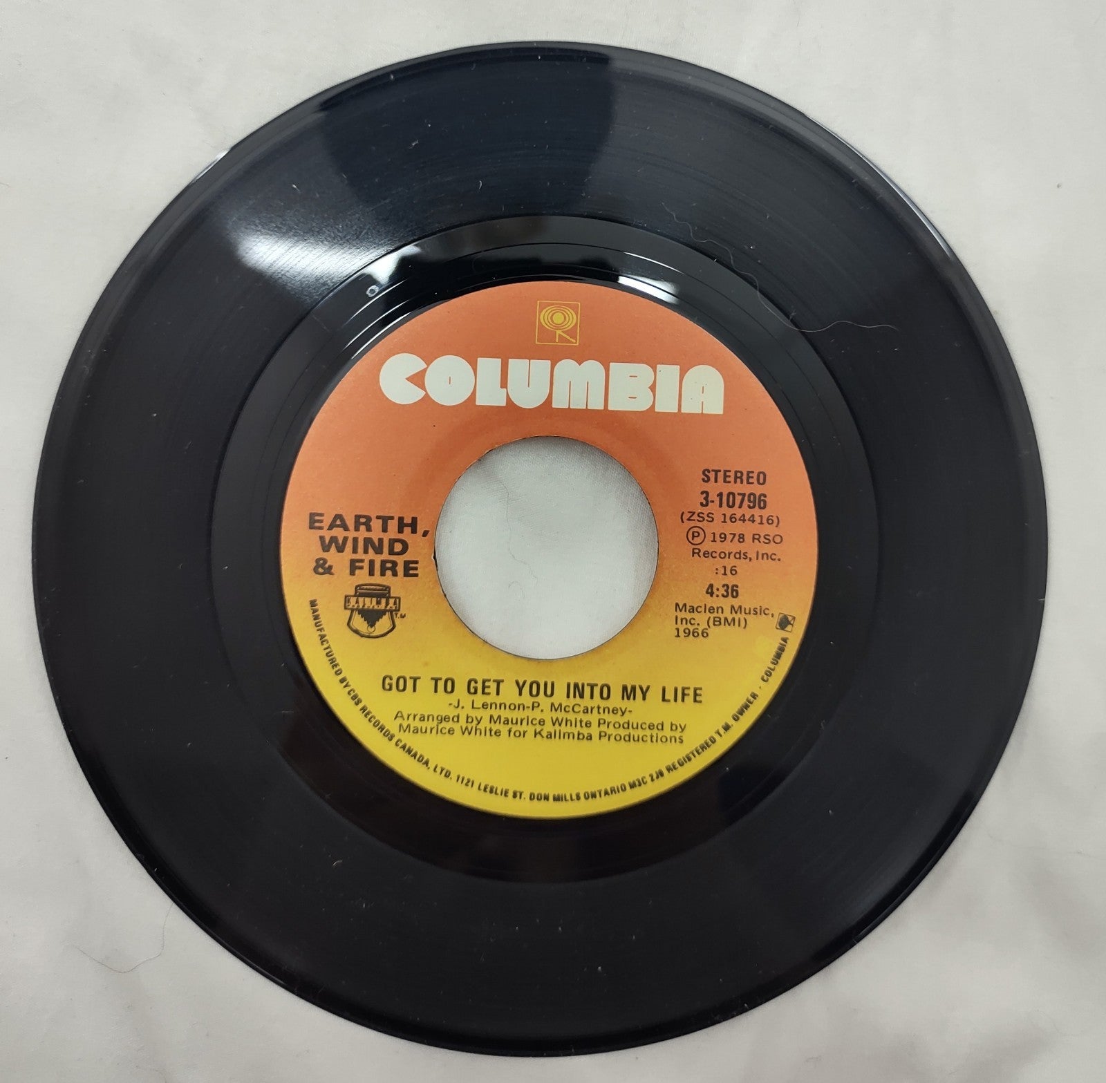 Earth, Wind & Fire: I'll Write a Song for You (7" Vinyl) 3-10796, ZSS 164411