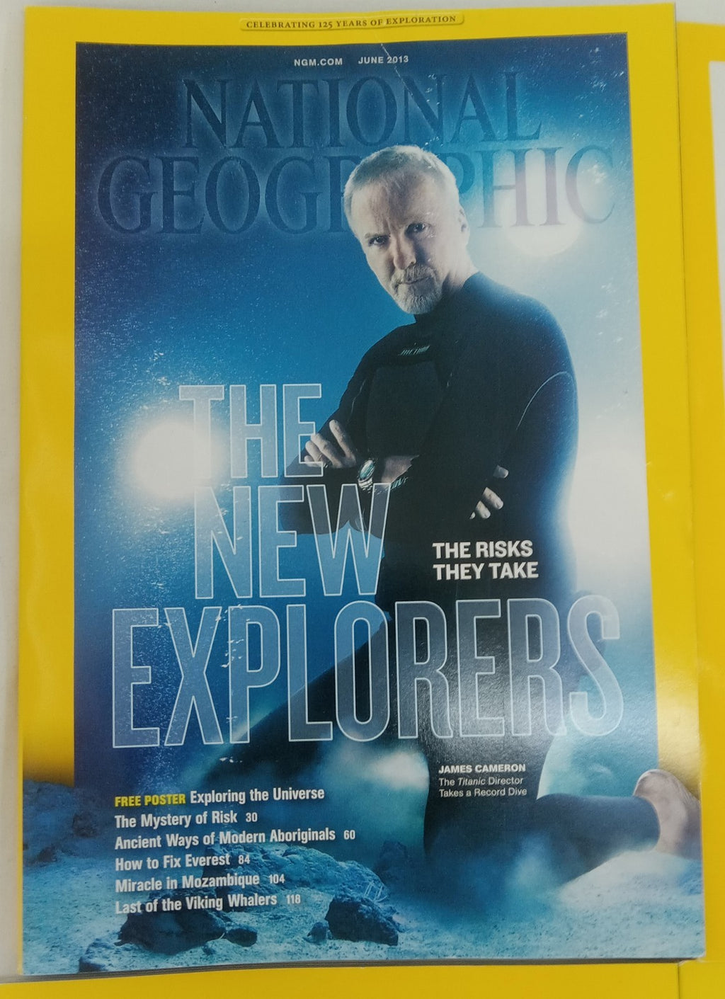 Nat Geo Jan–June 2013 Set | VG+ Magazines w/ Faux Leather Slipcover