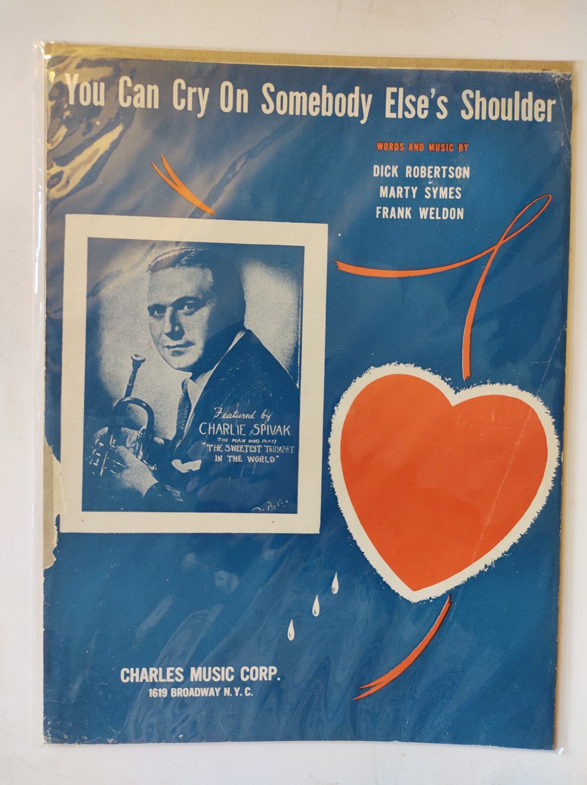 You Can Cry on Somebody Else’s Shoulder – 1940s Vintage Sheet Music
