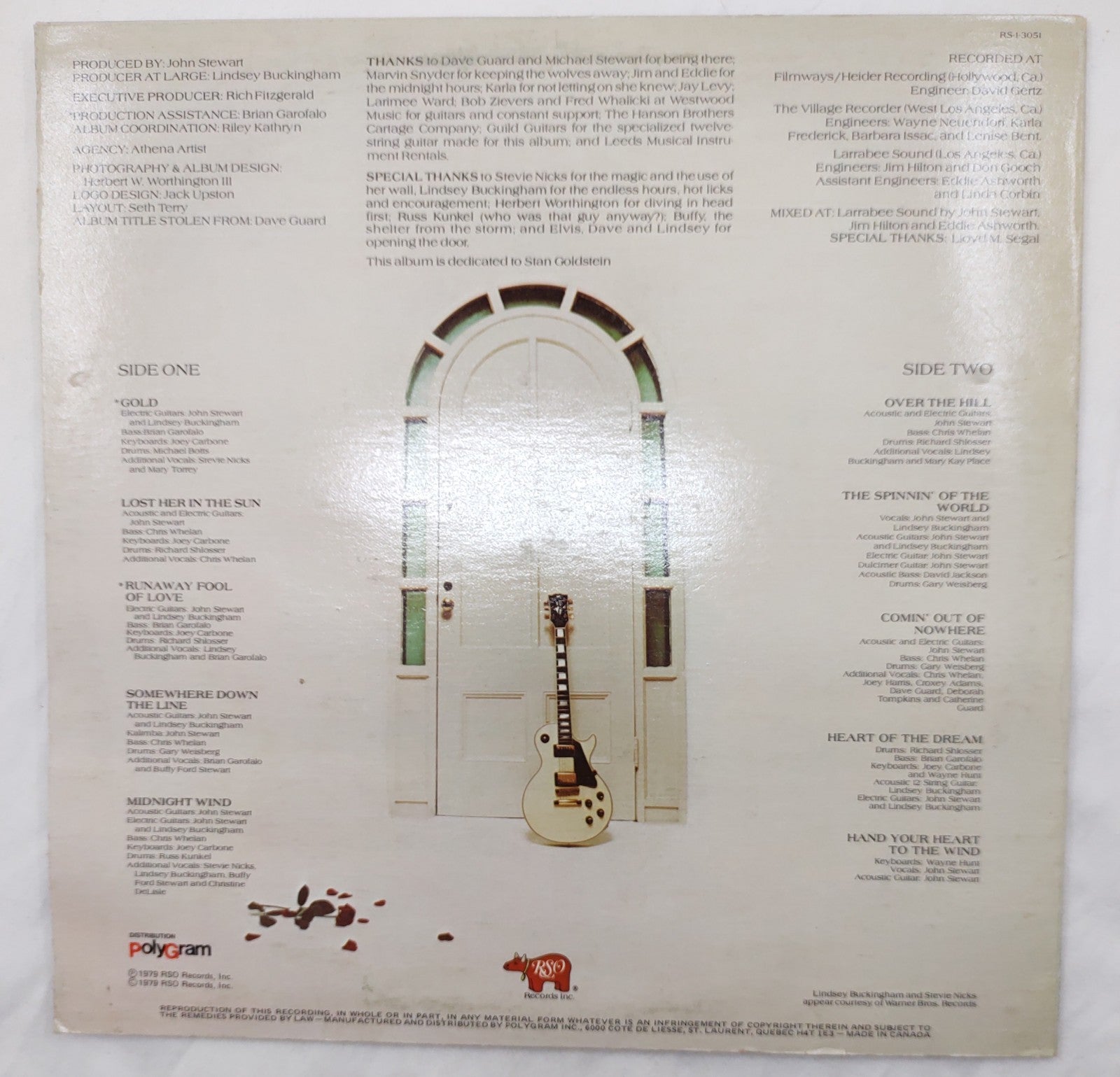 John Stewart – Bombs Away Dream Babies LP RSO RS-1-3051 1979 Folk Rock