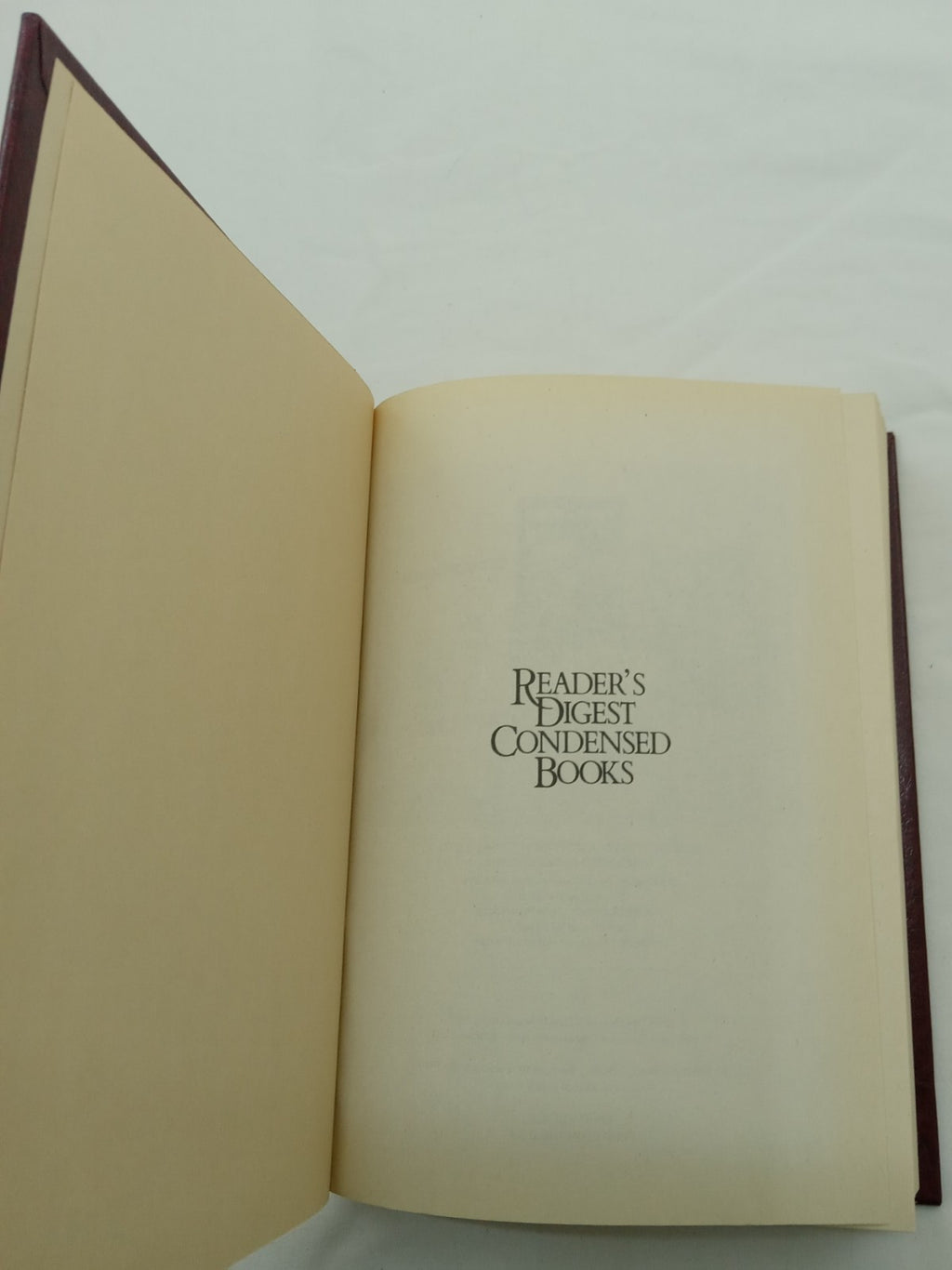 1990 Reader's Digest Condensed 1st Ed HC Leather Gilt Vtg NM Anthology