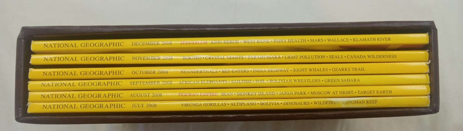 Nat Geo Magazines With Slipcover July To December 2008