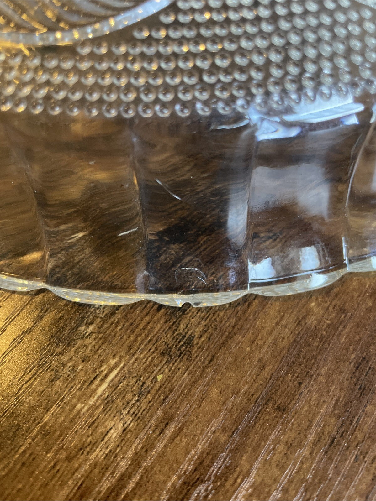 Vintage Portuguese Angel Lyor Glass Cake Plate – Prato para Bolo