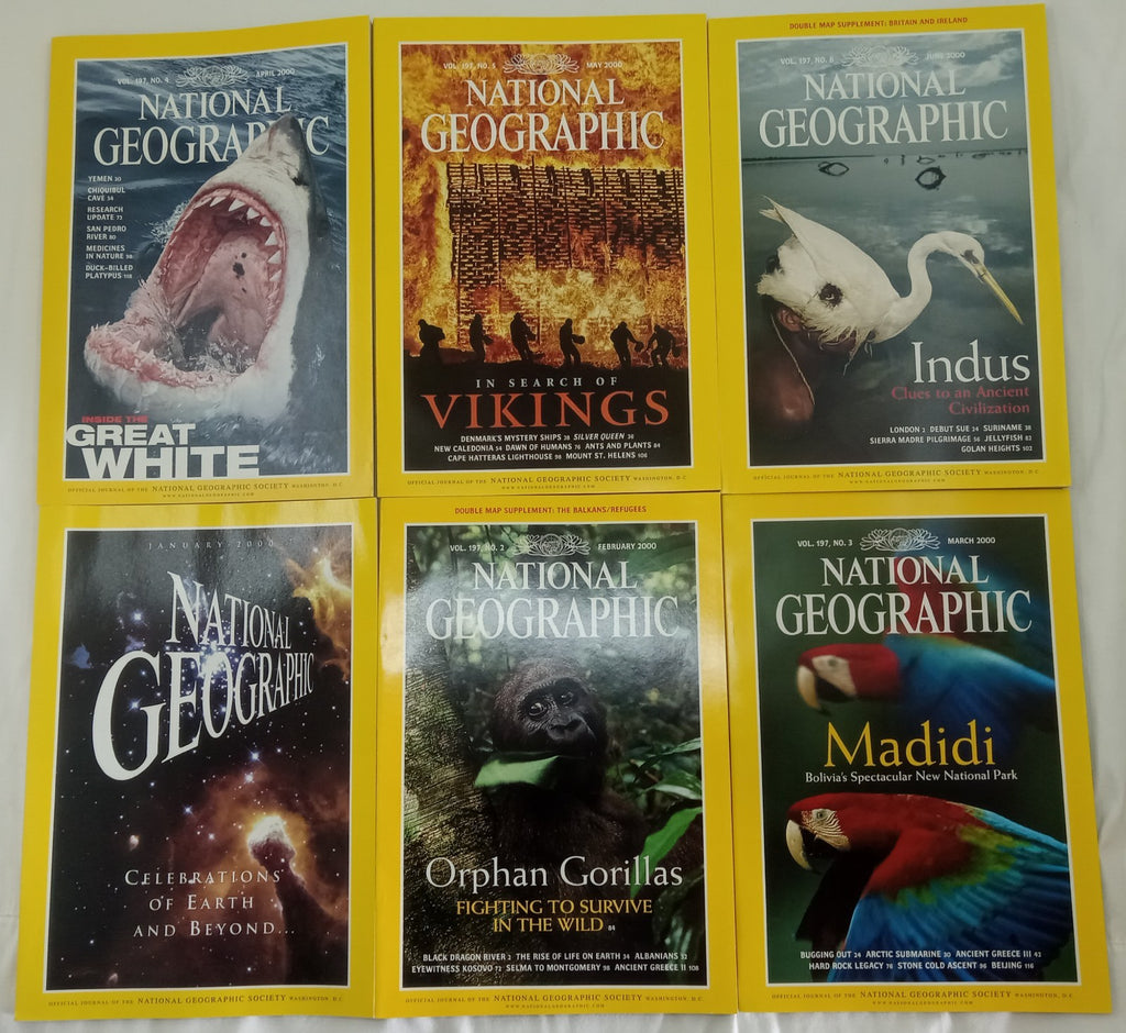 Nat Geo Magazines With Slipcover Jan To June 2000