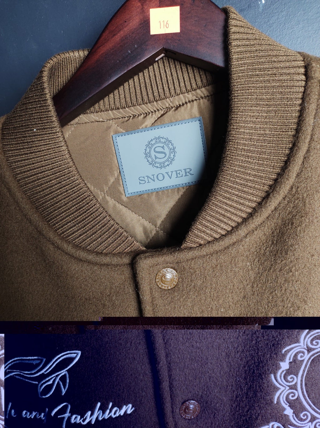 SNOVER Men’s Brown Bomber Jacket Size XL – Signature Premium Outerwear NWT