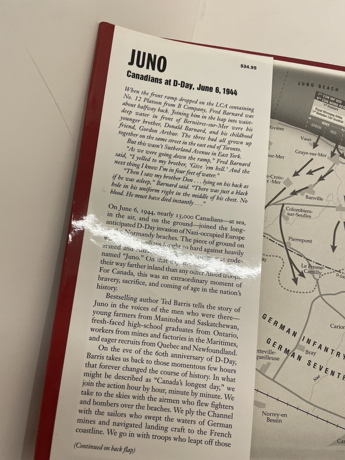 Juno: Canadians at D-Day by Ted Barris – G+ WWII History Hardcover