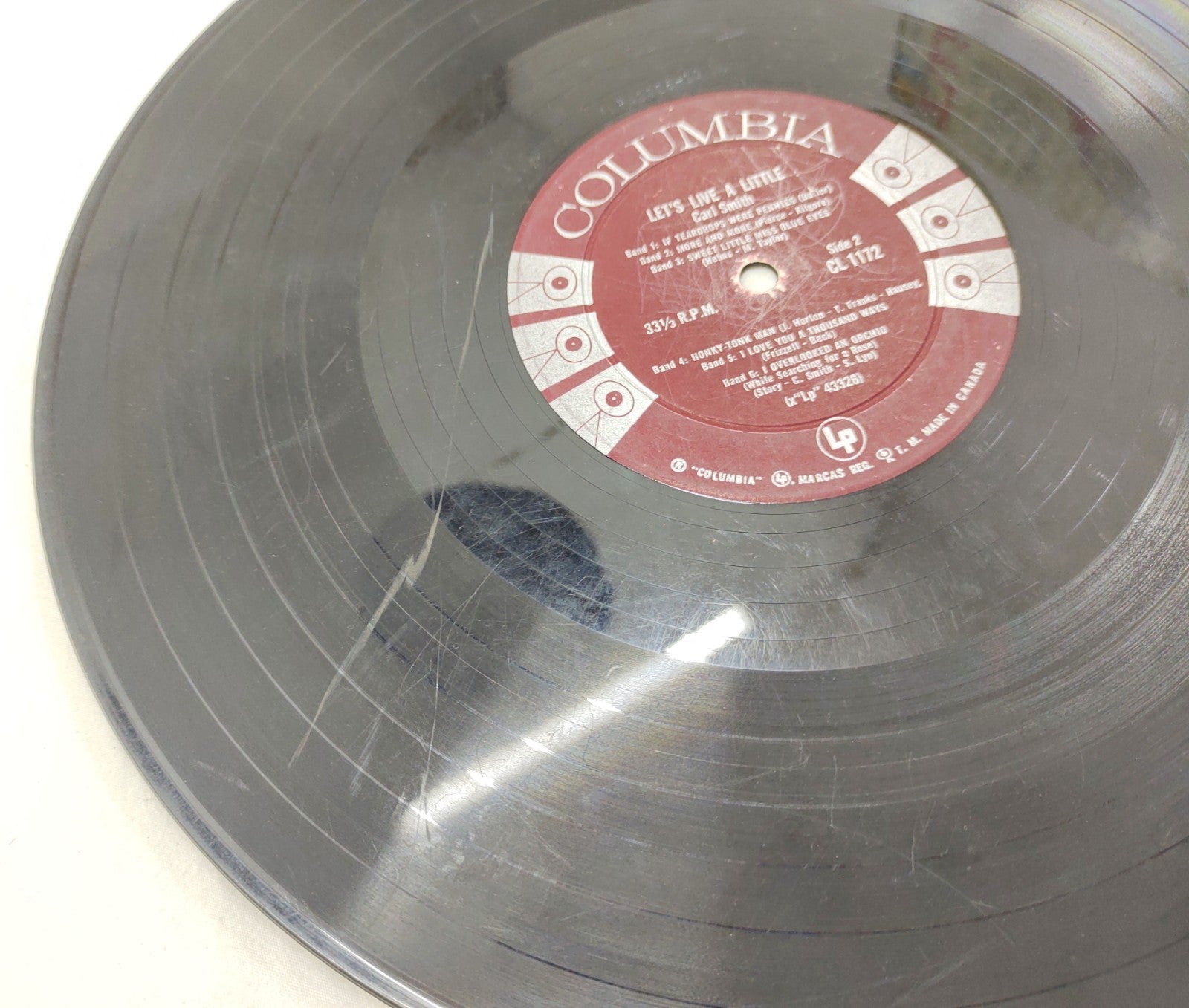 Carl Smith – Let’s Live a Little LP Columbia CL 1172 Classic Country