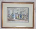 Thomas Rowlandson “The Jockey Club or Newmarket Meeting” Hand-Coloured Etching