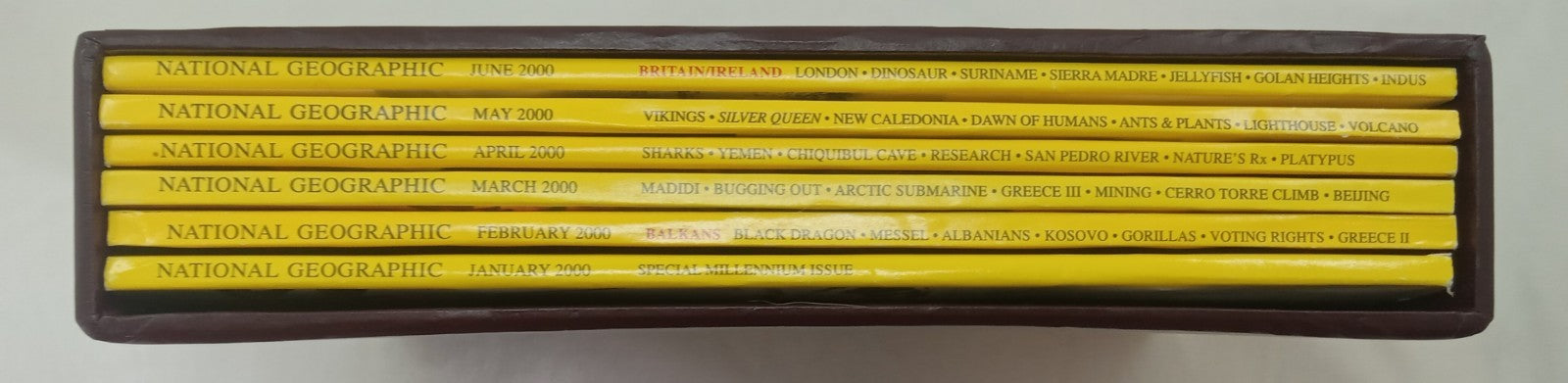 Nat Geo Magazines With Slipcover Jan To June 2000