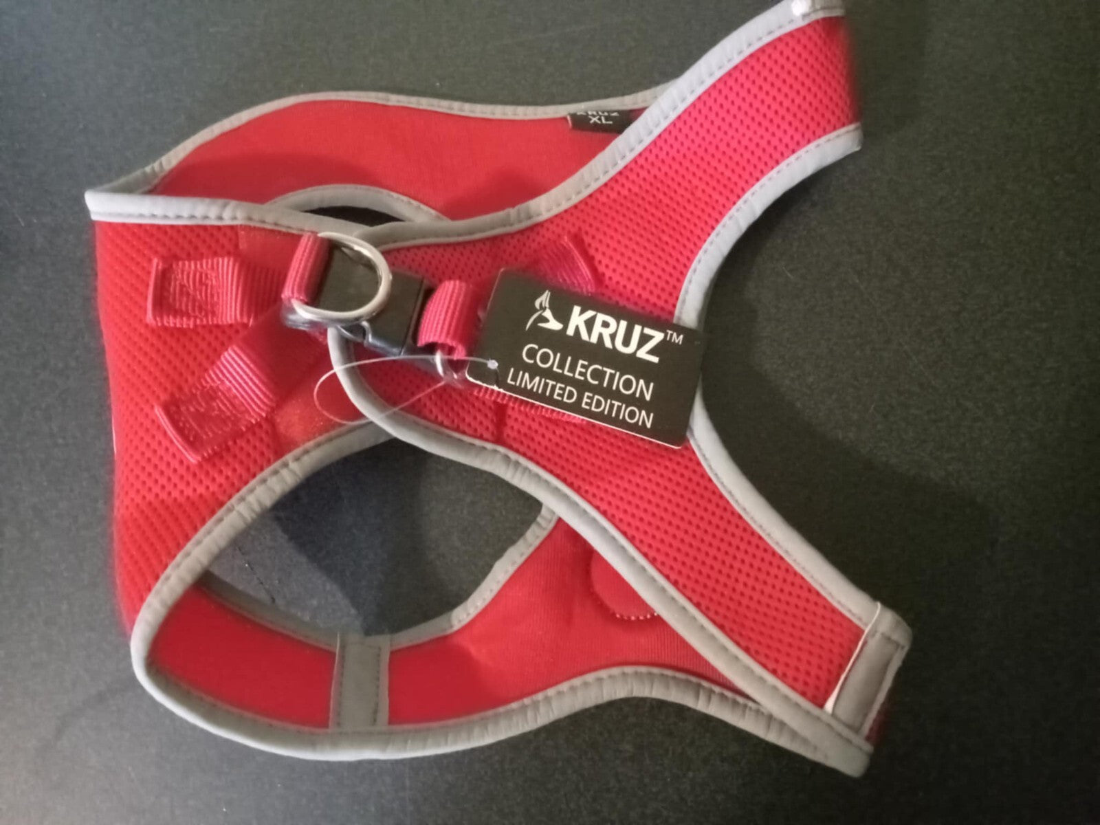 Kruz XL Red Reflective Padded Dog Harness – Adjustable Comfort