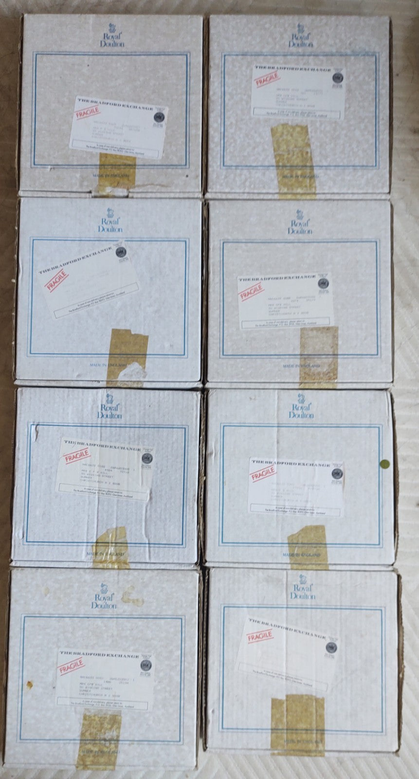 Royal Doulton Old Country Crafts Plate Set of 8 Susan Neale w/ Boxes & COAs