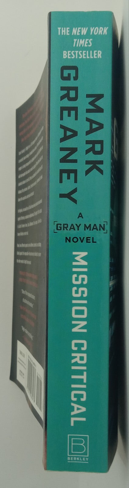 Mission Critical by Mark Greaney – VG+ Jack Ryan Jr. Spy Thriller Novel