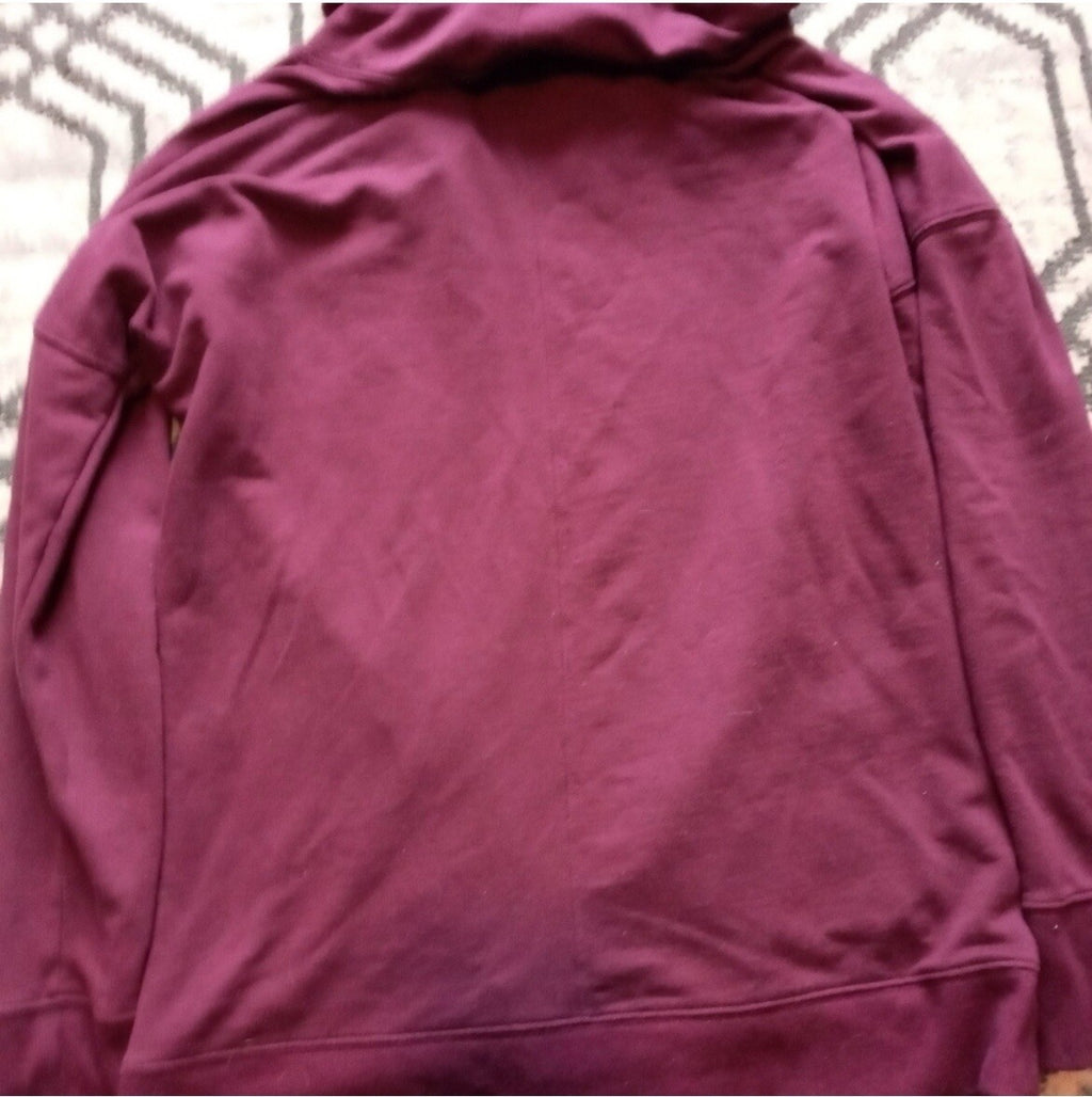 Victoria's Secret Burgundy Cowl Neck Sweater Women's Size S Pullover Knit