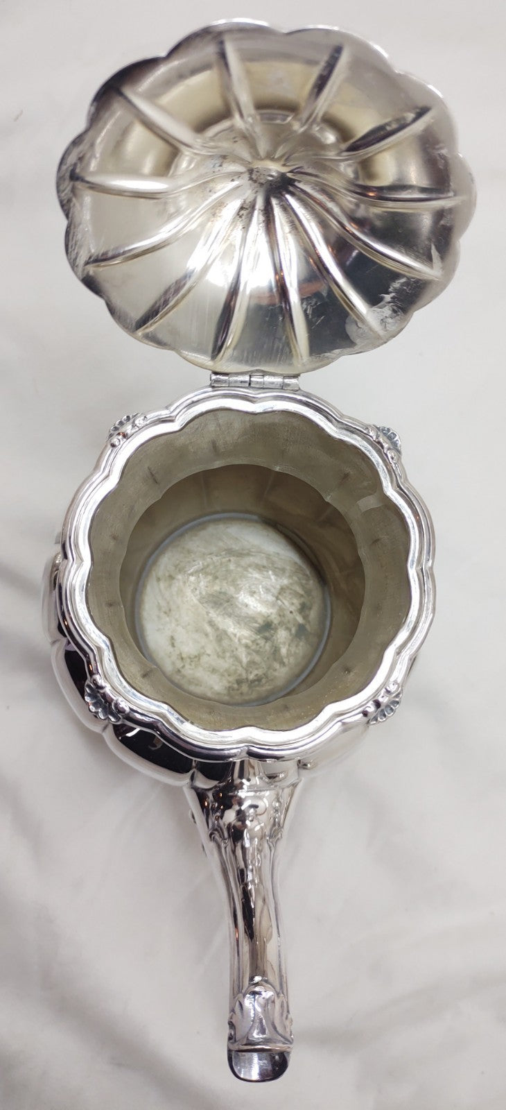 1847 Rogers Bros EP on Copper Victorian Silverplate Tea & Coffee Set Ornate