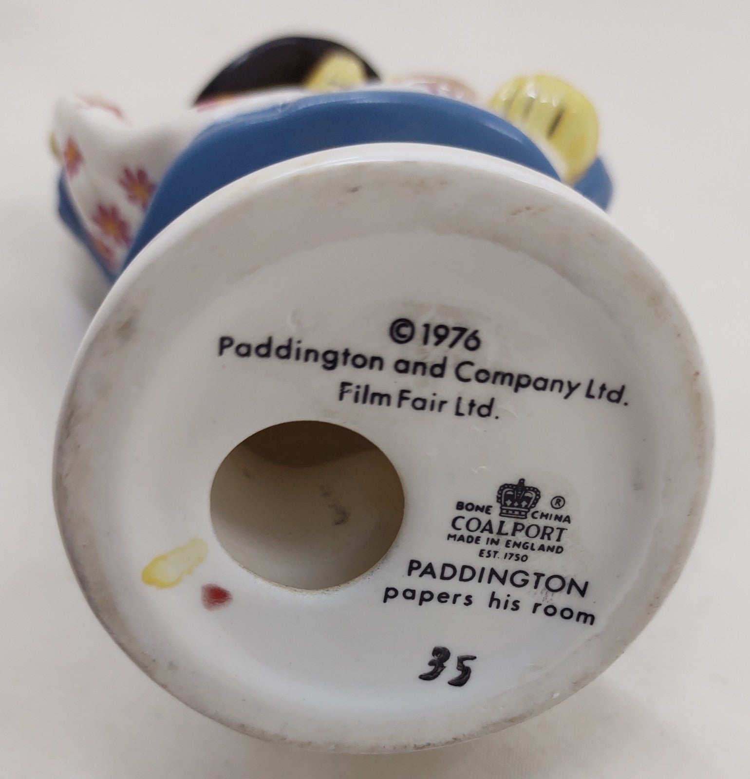 Vintage 1976 Coalport Paddington Bear “Paddington Papers In His Room” Bone China